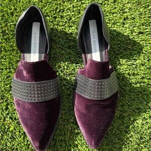 Matt Bernson Women's Purple Velvet Loafers